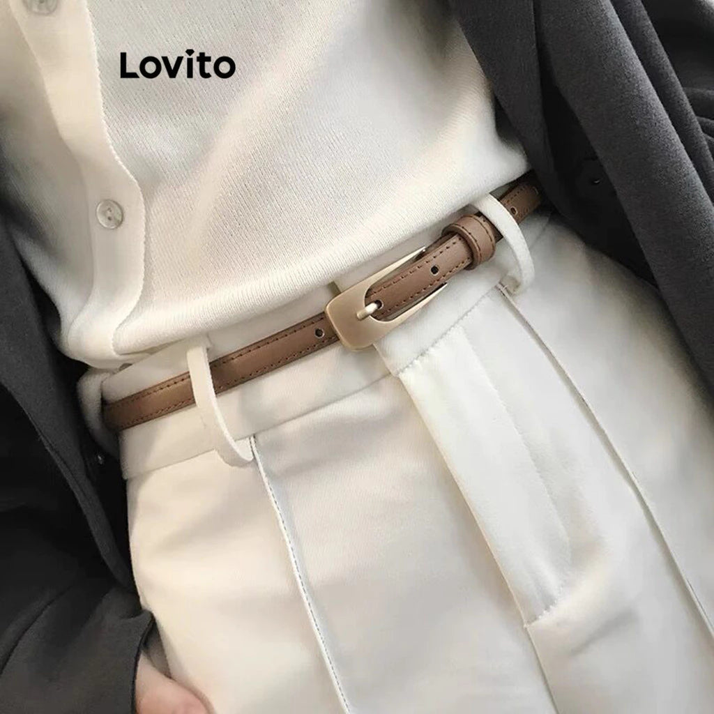 Lovito Cinto Básico com Acessórios Metálicos