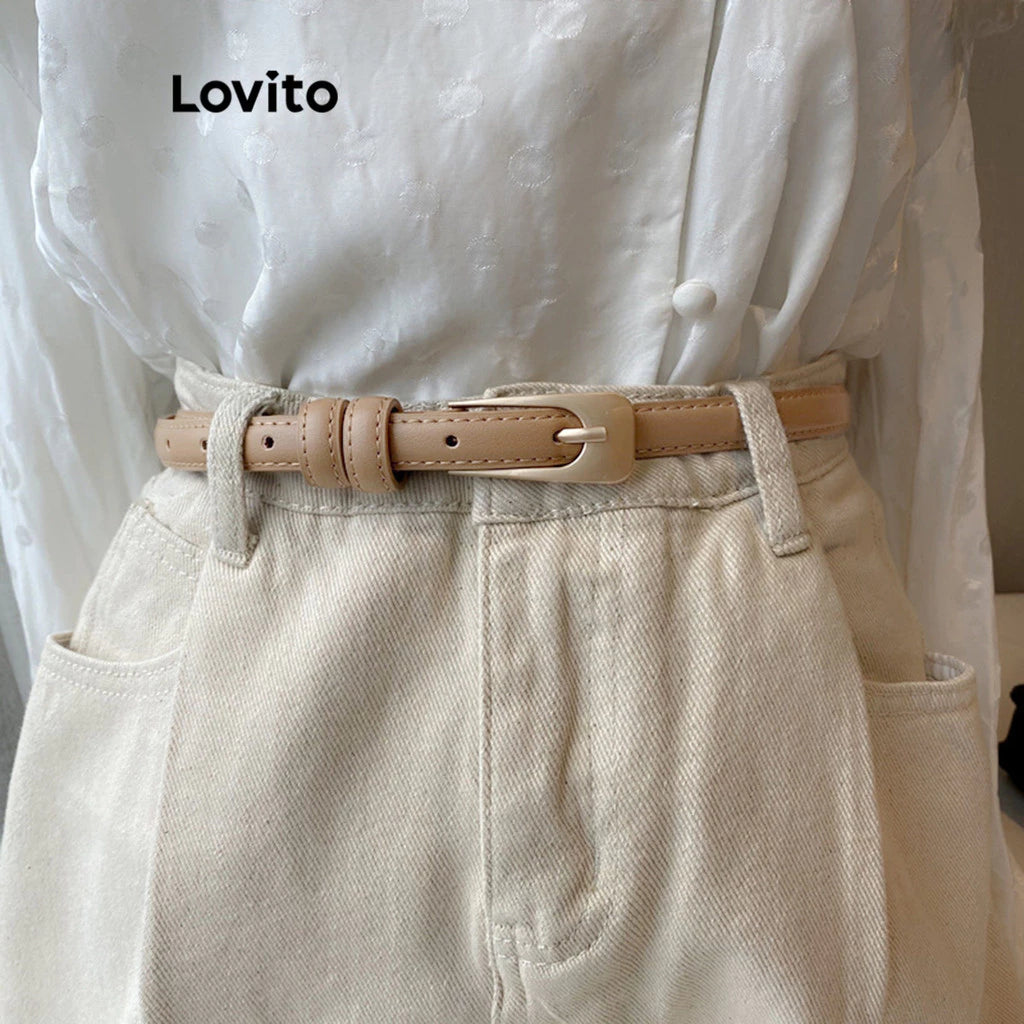 Lovito Cinto Básico com Acessórios Metálicos