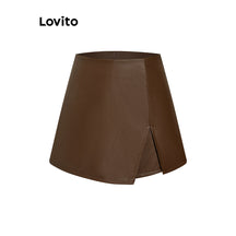 Lovito Shorts Falsos 2 em 1 com Zíper