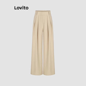Kit 3 Calças Lovito Elegante Plissada