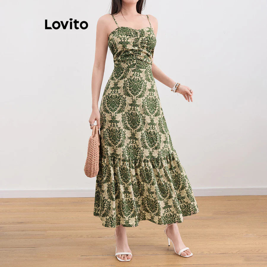 Lovito Vestido Franzido [FRETE GRÁTIS]