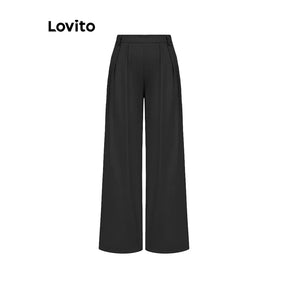Kit 3 Calças Lovito Elegante Plissada