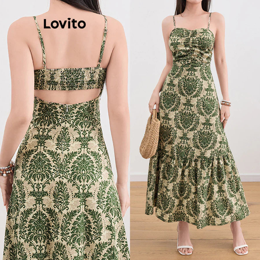 Lovito Vestido Franzido [FRETE GRÁTIS]