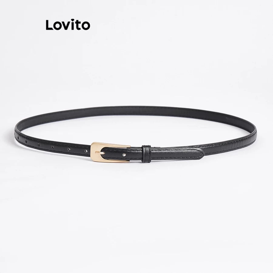 Lovito Cinto Básico com Acessórios Metálicos